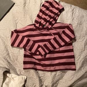 striped light sweatshirt
